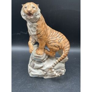 Franklin Mint - Great Cats of the World NWF - Siberian Tiger Figurine 1989